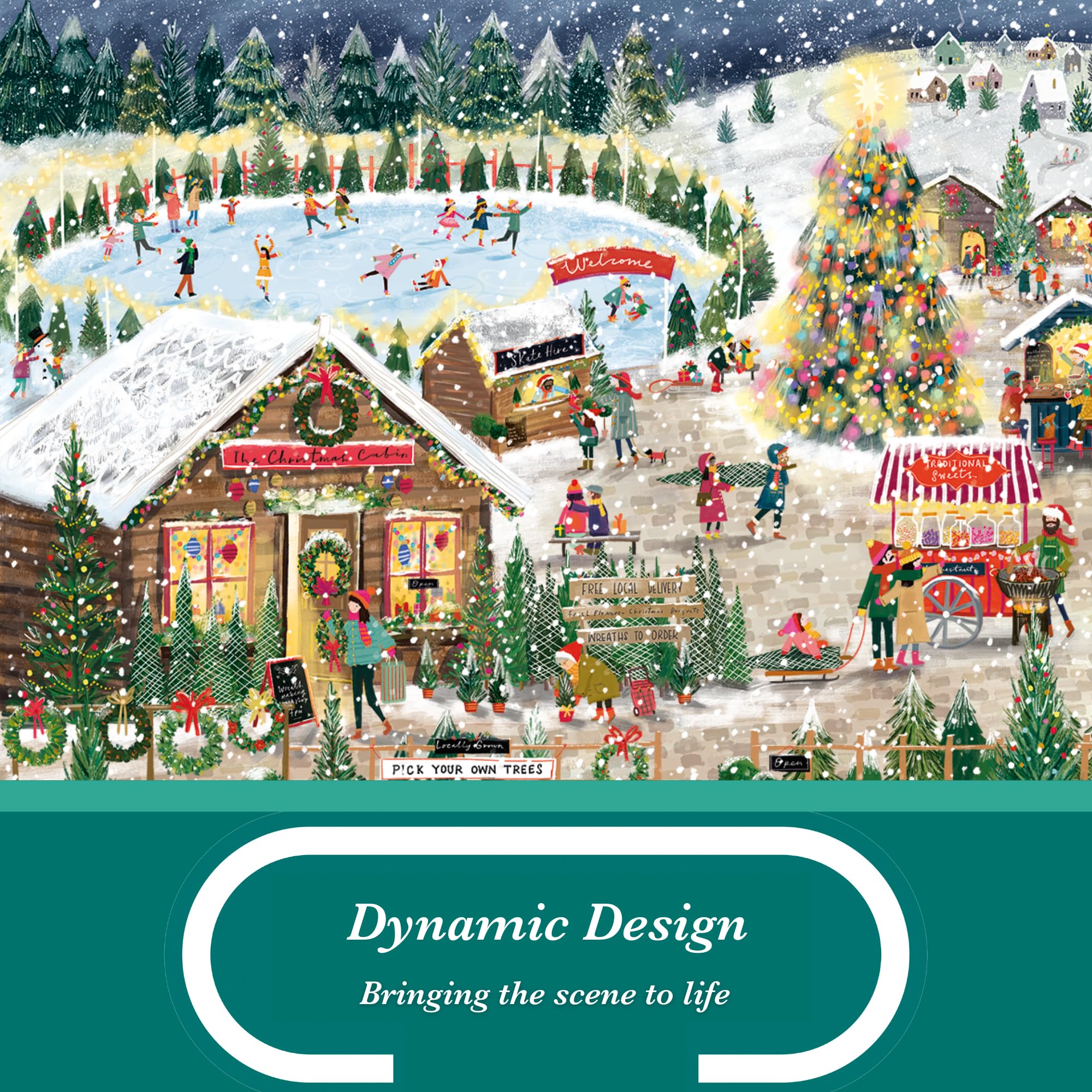 Falcon Santa At The Station - 1000 Piece Jigsaw Christmas Puzzle For Adults - Beautifully