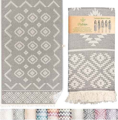 Miniatura 13 de Toalla de Playa Turca Premium – 100% Algodón Natural, Secado Rápido, Sin Arena, Toalla de Playa de Tamaño Grande 35"x67" – Ideal para Viajes