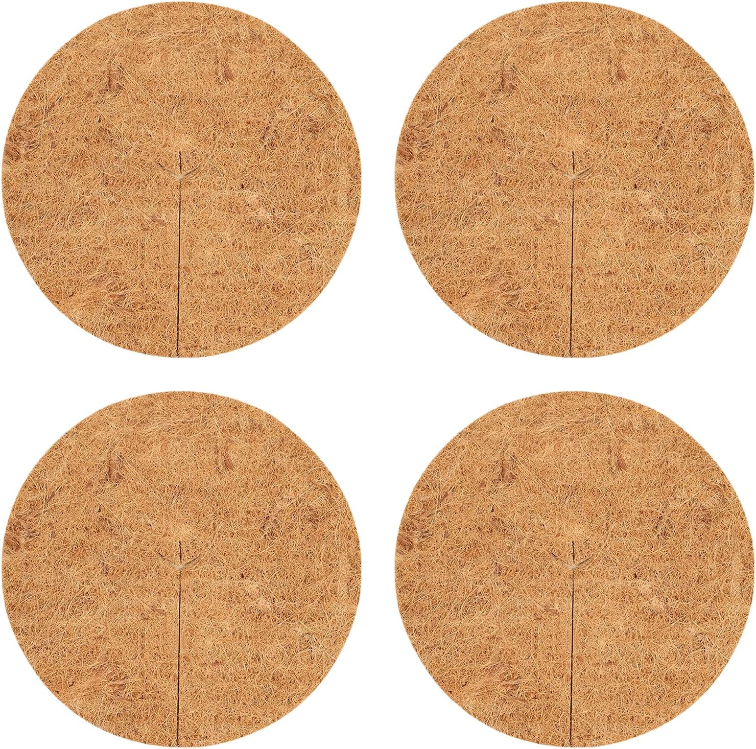 8 Disques Paillage Coco 30cm - Protection Naturelle Contre Mauvaises Herbes Pour Plantes Et Arbres