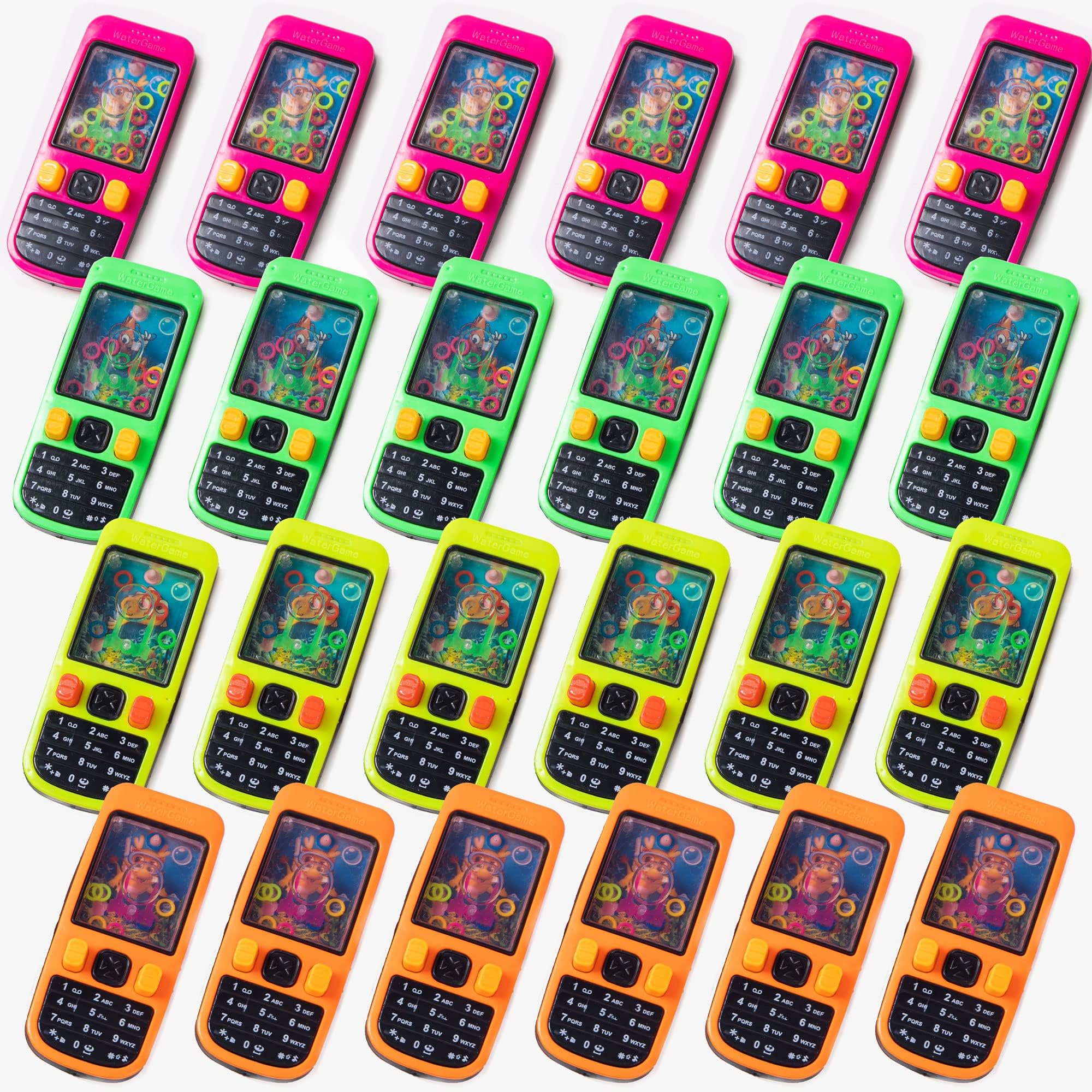 Handheld Water Game-10 Pcs Water Ring Game for Kids Handheld-Treasure Box Prizes-Party Favors Goodie Bags Stuffers-Birthday Class Favor-School Classroom Reward Prizes Bulk-4.2"