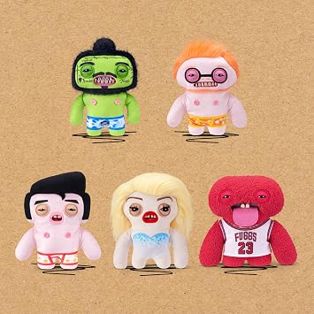 Fuggler Fugg Stars 9-Inch Plush Toy (Fleeting Fartlet) by ZURU Funny Ugly Monster Stuffed Animal with Human-Like Teeth, Collectible Plush for Kids, Tweens, Teens, Adults & Plush Fans