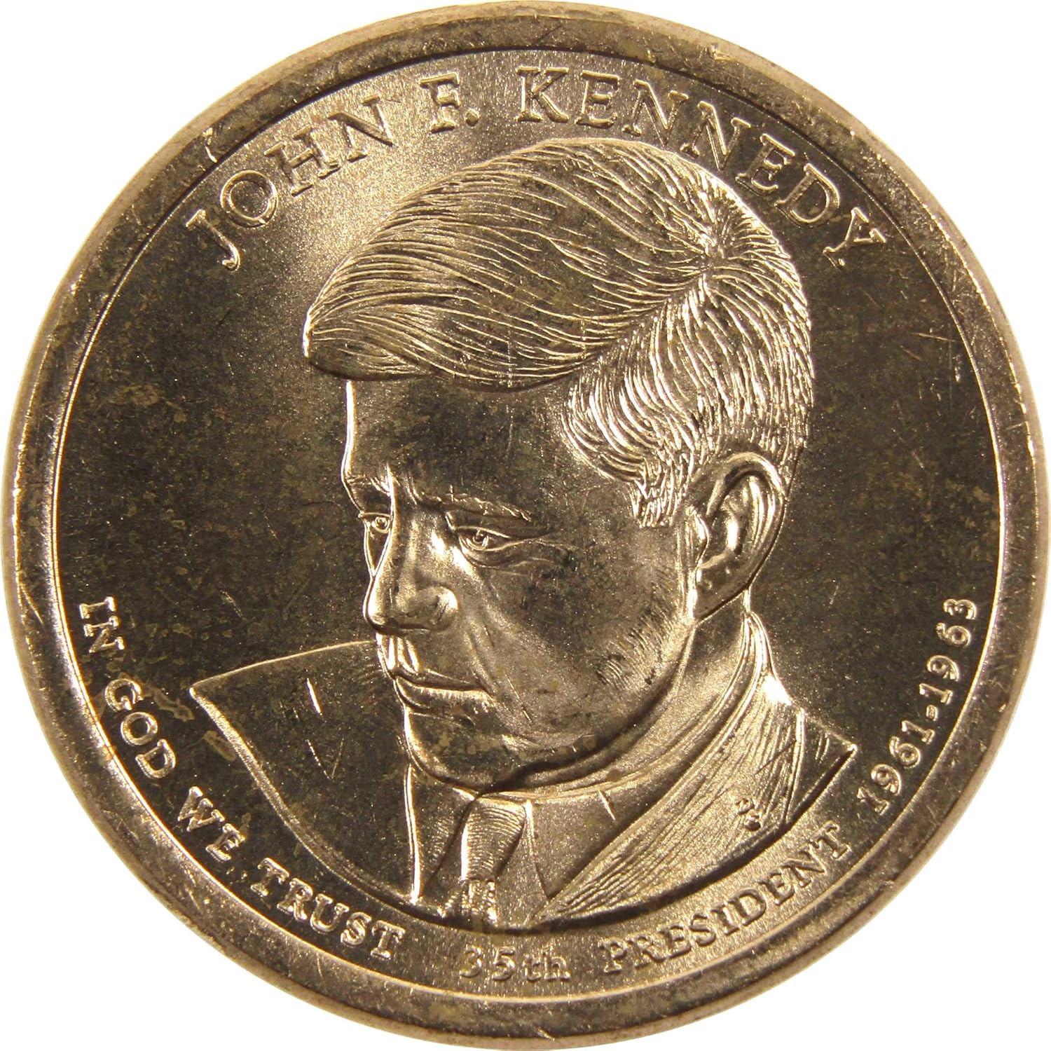 2015 P John F Kennedy Presidential Dollar BU Uncirculated $1 Coin Thumbnail
