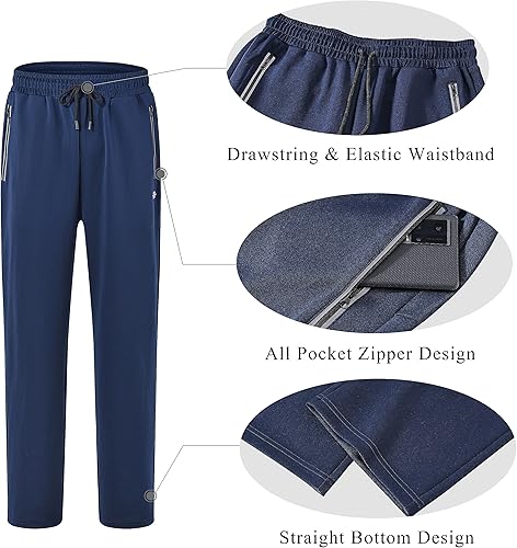 Miniatura 5 de MoFiz Chándal deportivo para hombre, sudadera deportiva cómoda, pantalones deportivos casuales, chaqueta con cremallera completa, 2 piezas