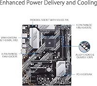 Vista 3 de ASUS Prime B550-PLUS AMD AM4 Zen 3 Ryzen 5000 y 3ª generación Ryzen ATX placa base