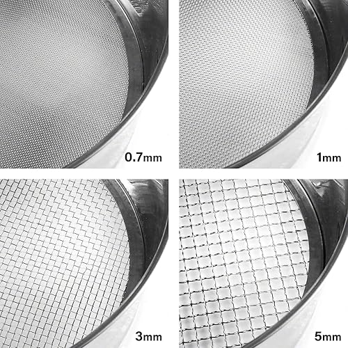 Miniatura 4 de 3R Wazakura Juego de 4 tamices de tierra de 8-14 pulgadas 8268in 4 filtros de malla de tamiz en 0713mm herramienta de jardinería bonsái japonesa