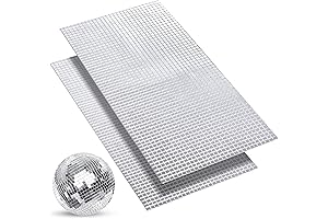 SATINIOR 3600-Piece Self-Adhesive Disco Mirror Tiles
