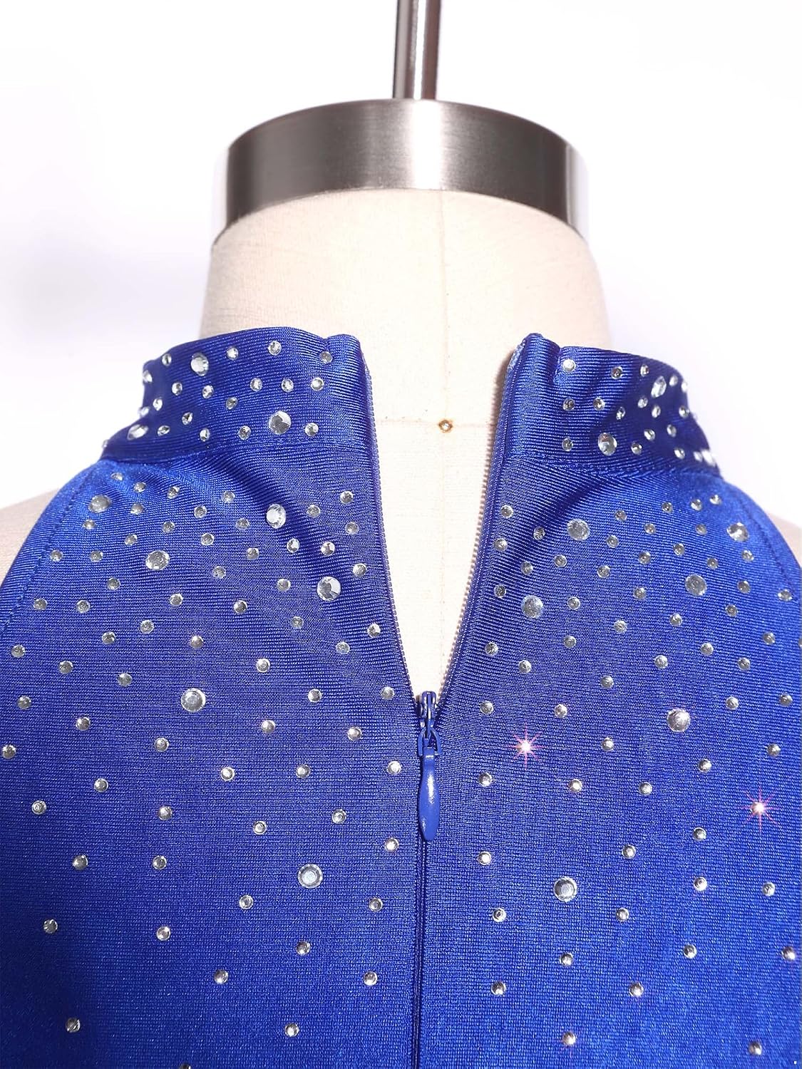 Sparkly Romper Leotard for Girls Bell Bottom Bodysuit Rhinestone Dance Jumpsuit Lyrical Performance Dancewear