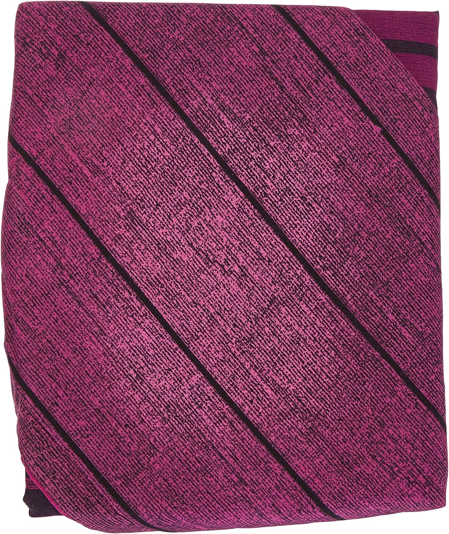 Textured Stripe Purple Duvet Cover & Pillowcase Set Bedding Quilt Case Single Double King Super King (KIng)