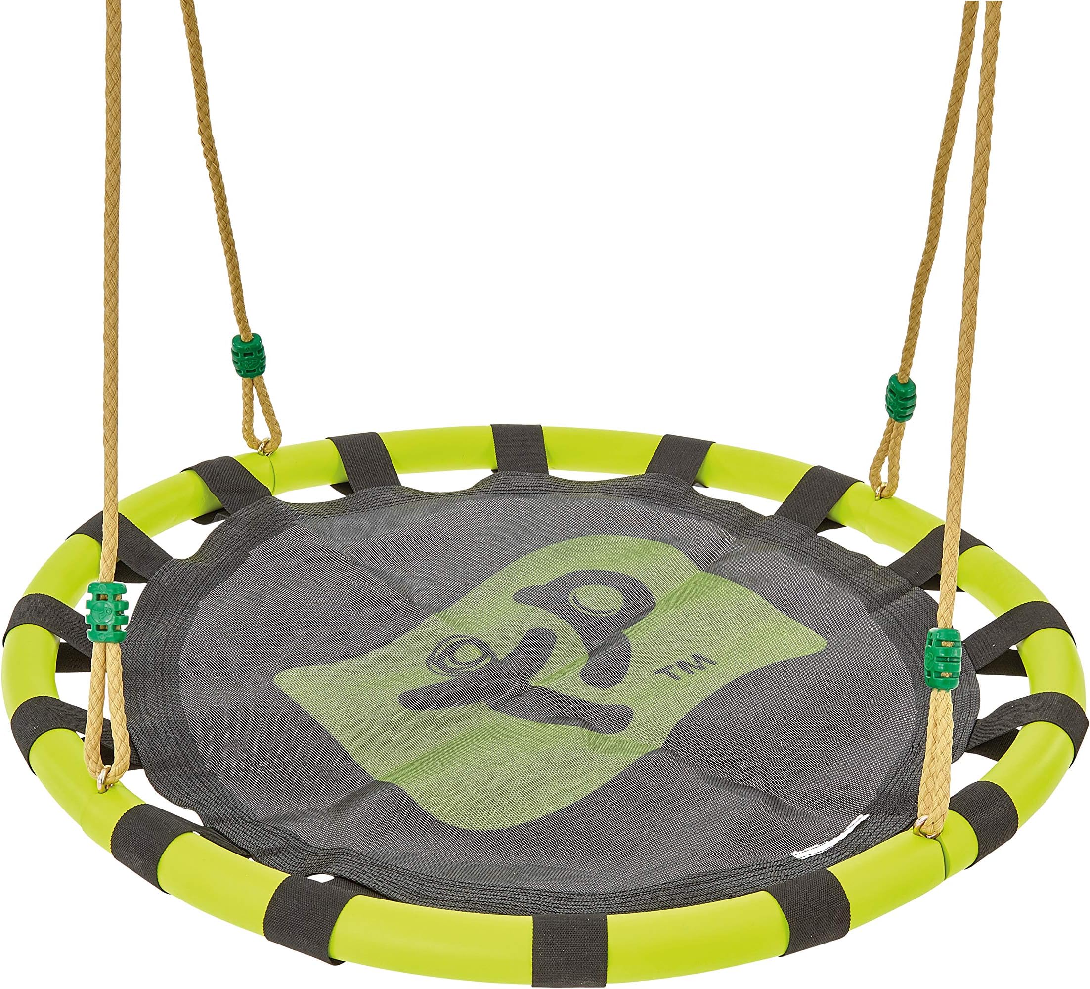TP Toys Nest Swing Seat 85 Cm Diameter. Kids Nest Swing Seat Round Hanging Tree - Weatherproof, Adjustable Hanging Rope for Outdoor Playground, High-Density Fabric, Padded Edge Protection.