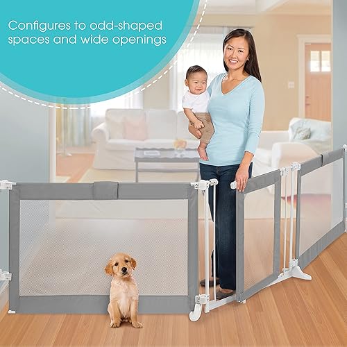 Miniatura 3 de Puerta personalizada encajable de Summer Infant, color gris, gris