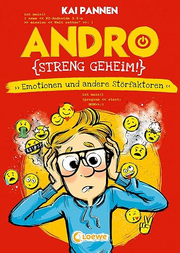 Andro, streng geheim! (Band 2) - Emotionen und andere Störfaktoren: Erlebe Andros zweites Schulabenteuer - Lustiges Kinderbuch mit witzigen Illustrationen für Jungen und Mädchen ab 8 Jahren