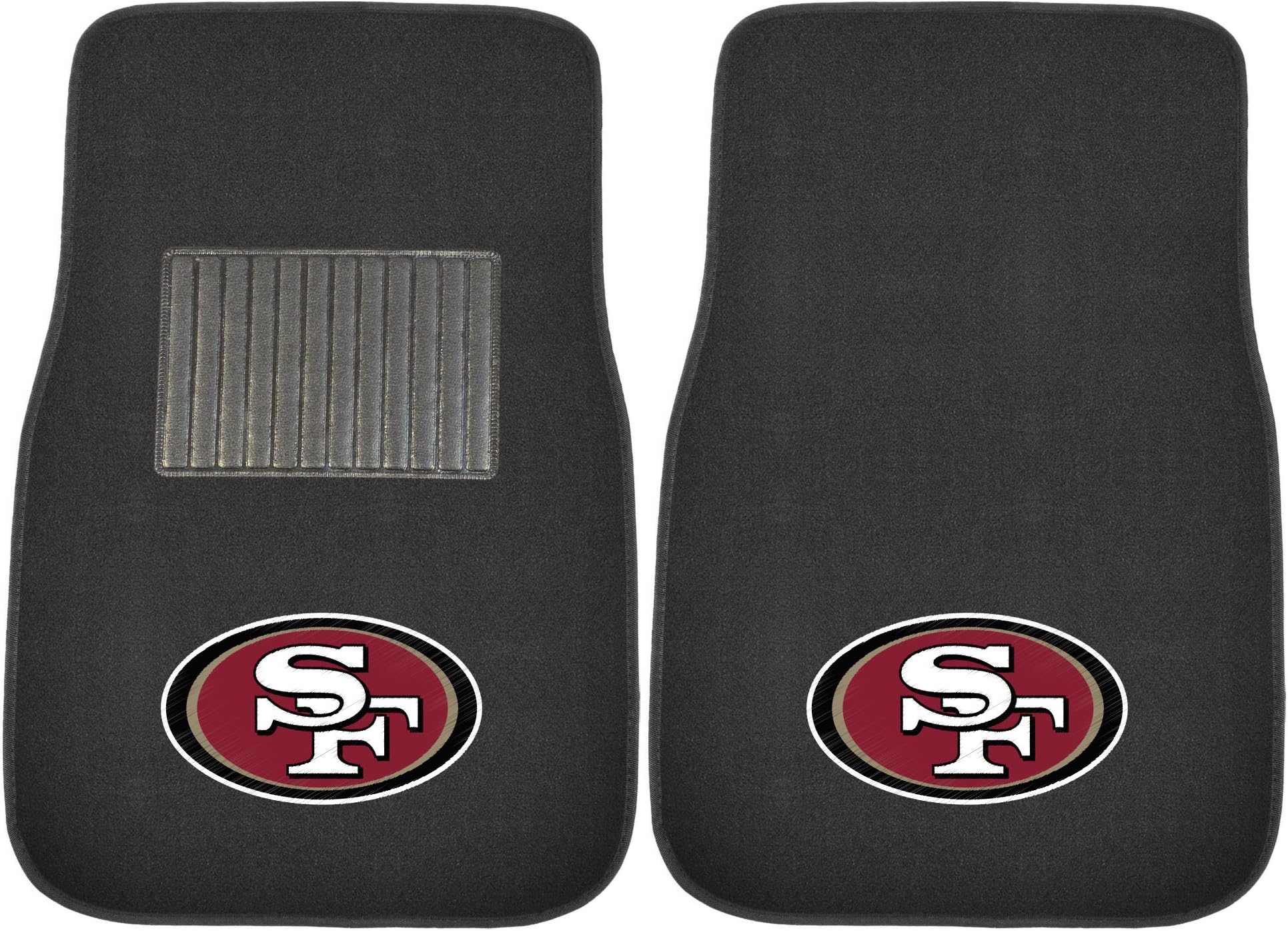 FANMATS NFL Unisex-Adult 2-Piece Embroidered Team Logo Car Mat Set