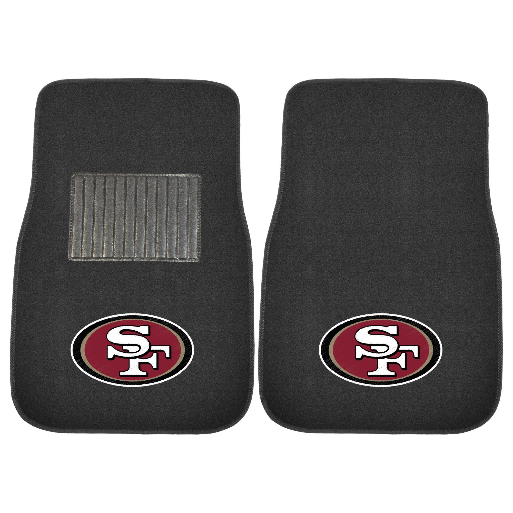 FANMATS NFL Unisex-Adult 2-Piece Embroidered Team Logo Car Mat Set