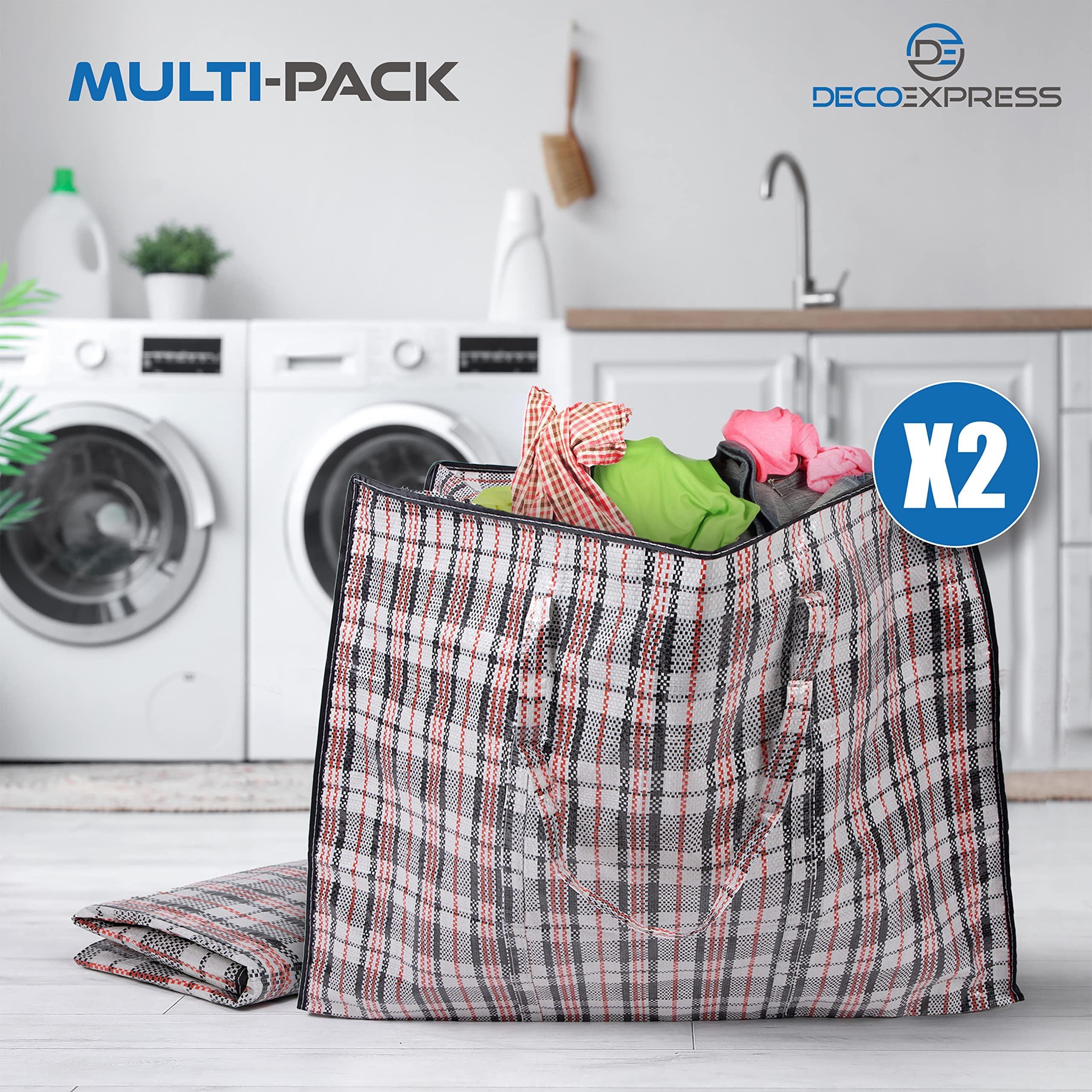 Confezione da 5 borse per trasloco, resistenti, extra large, con manici