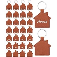 Home Keychain Bulk PU House Shaped Keychain New Home House Warming Gifts for Real Estate Family