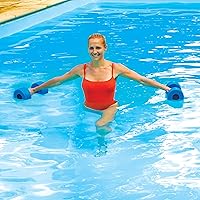 Vista 4 de Aqua - Juego de ejercicios acuáticos de 6 piezas, equipo de ejercicio para aeróbicos acuáticos y otros ejercicios de piscina, incluye cinturón