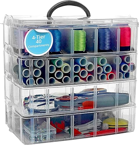 Miniatura 19 de Bins & Things - Organizador de juguetes apilable, compatible con muñecas LOL Surprise, LPS, Shopkins, Tsum Tsum y Lego, caja portátil ajustable