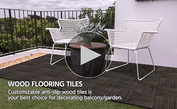 Amazon.com: Yaheetech 27PCS Interlocking Wooden Flooring