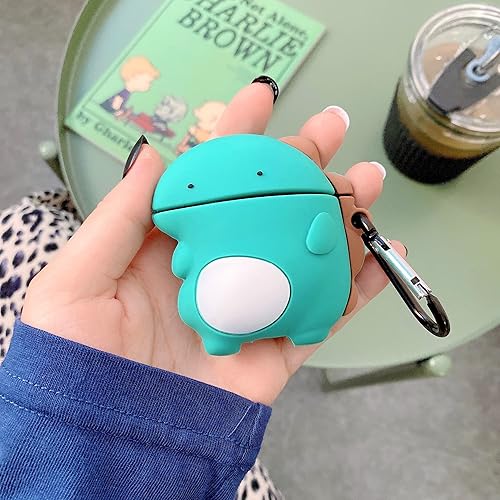 Miniatura 5 de Funda 3D de dinosaurio para Airpod 2Airpod 1er, funda suave de dibujos animados 3D, para niños, adolescentes, niños, niñas, mujeres, encantadores