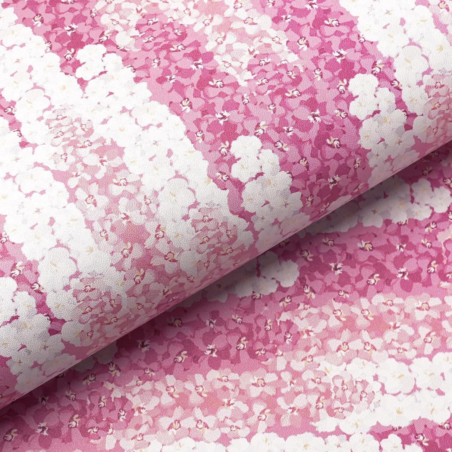 Livelynine 17.5x276 Pink and White Floral Peel and Stick Wallpaper Girls Room Modern Light Pink Wall Paper for Bedroom Colorful Flowers Cute Pastel Contact Paper for Cabinets Classroom Preppy Locker