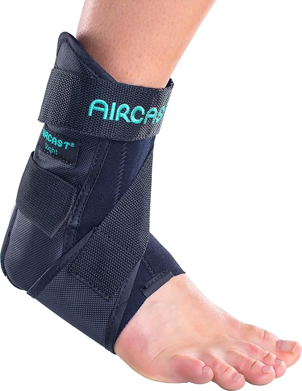 Airsport Ankle Brace for Chronic Ankle Instability, Sprained Ligaments and Strained Muscles or Tendons | Durable and Comfortable| RIGHT, Medium