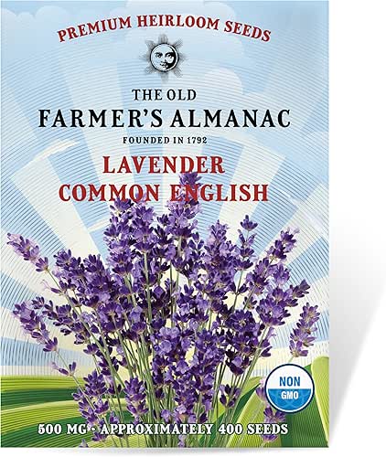 The Old Farmer's Almanac Heirloom Lavender Seeds (Common English) -