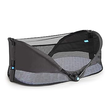 Munchkin Brica Baby Travel Pod, Infant and Baby Travel Essential for Flying and Car Travelling, Easy Setup, Portable, Grey
