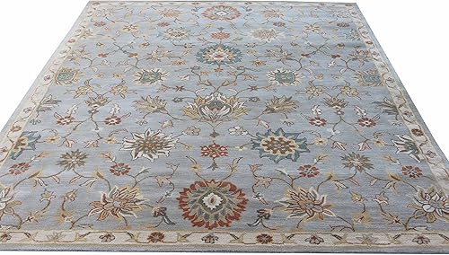 Miniatura 4 de Devlin Alfombras y alfombras tradicionales orientales hechas a mano 100% lana (9 x 12 pies)