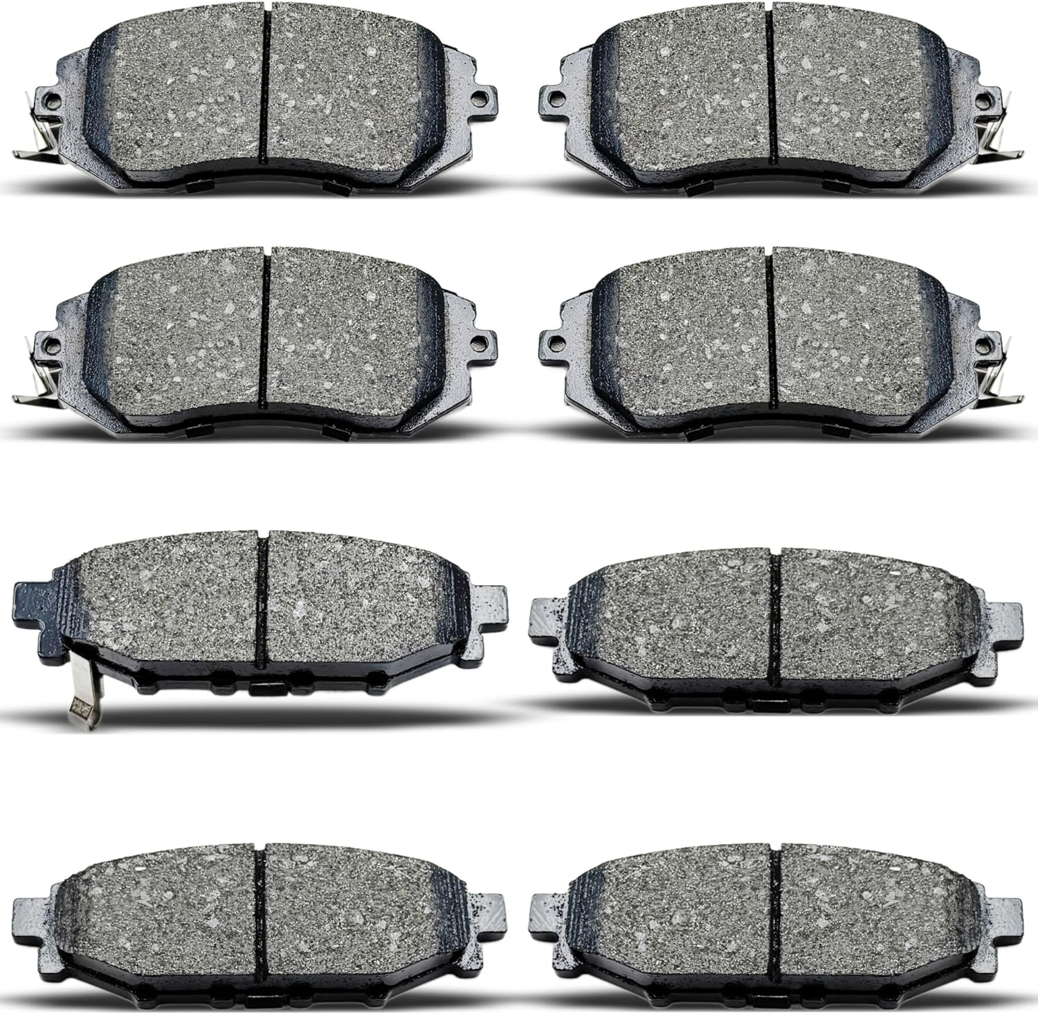 8PCS Front Rear Ceramic Brake Pads Replacement Kit Fits 2011-2018 For Subaru Forester,2013-2016 For Brz,2011-2016 For Impreza, for Crosstrek,2013 For Scion Fr-S/Legacy/Outback(D1114 D1539)