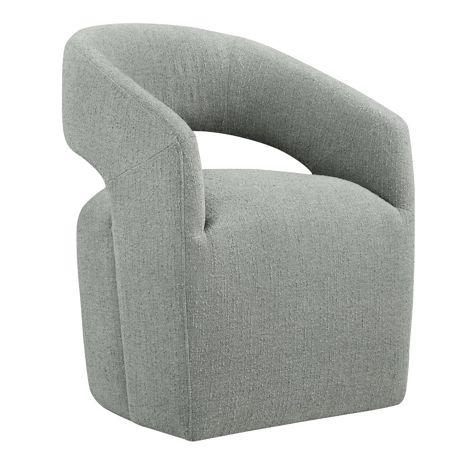 Amazon.com - KISLOT Upholstered Dining Chairs with Casters No Assembly ...