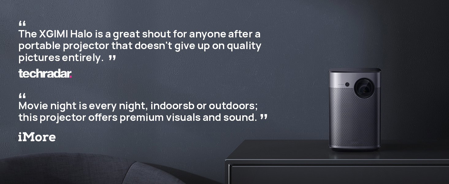 Amazon.com: XGIMI Halo True 1080p Portable Mini Projector, Android