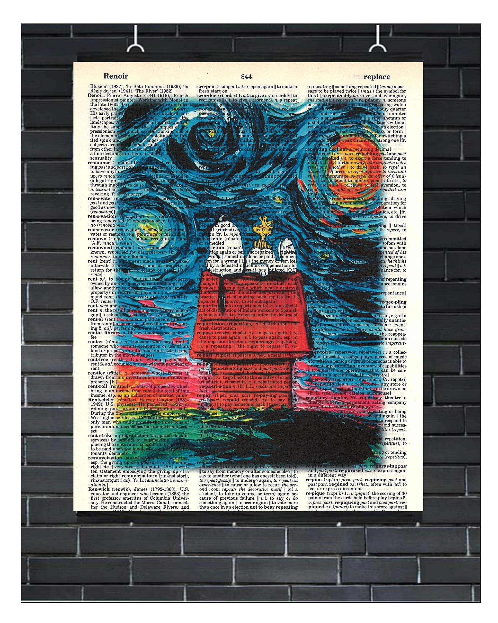 Buy Snoopy Woodstock Van Gogh's Starry Night Snoopy Woodstock Wall Art