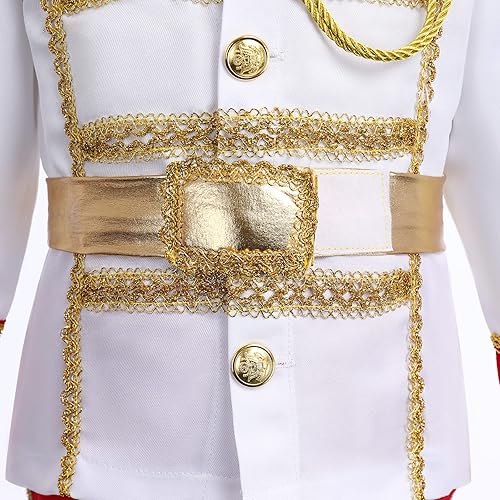 Miniatura 5 de IDOPIP Disfraz de príncipe azul medieval para niños, disfraz de príncipe real medieval para Halloween, cosplay