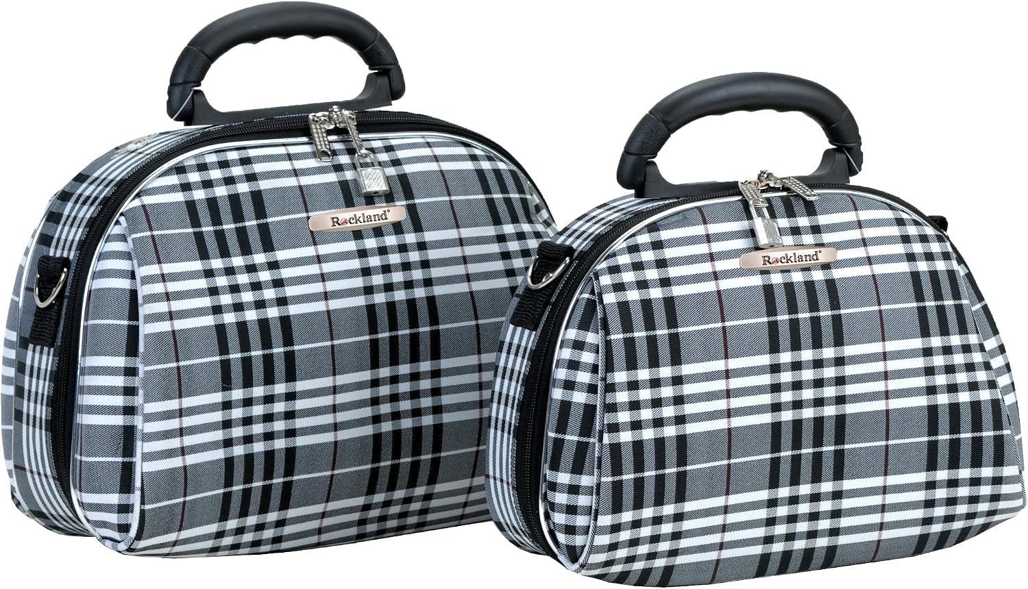 Rockland Luca Vergani 2 Piece Cosmetic Set, Black Cross, (12/13)