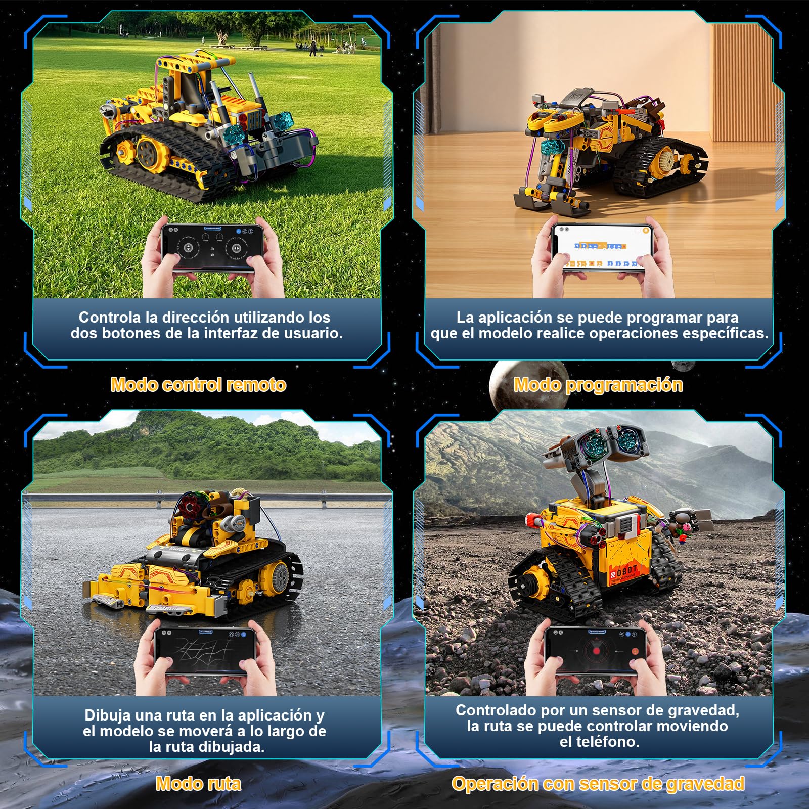 Technic Robot para Niños, 5 en 1 Juego de Construcción de Robots Programable con App y Mando a Distancia, Rotación de 360°, Regalo Creativo para Niños 6+ Años Cumpleaños y Navidad (673 Piezas)