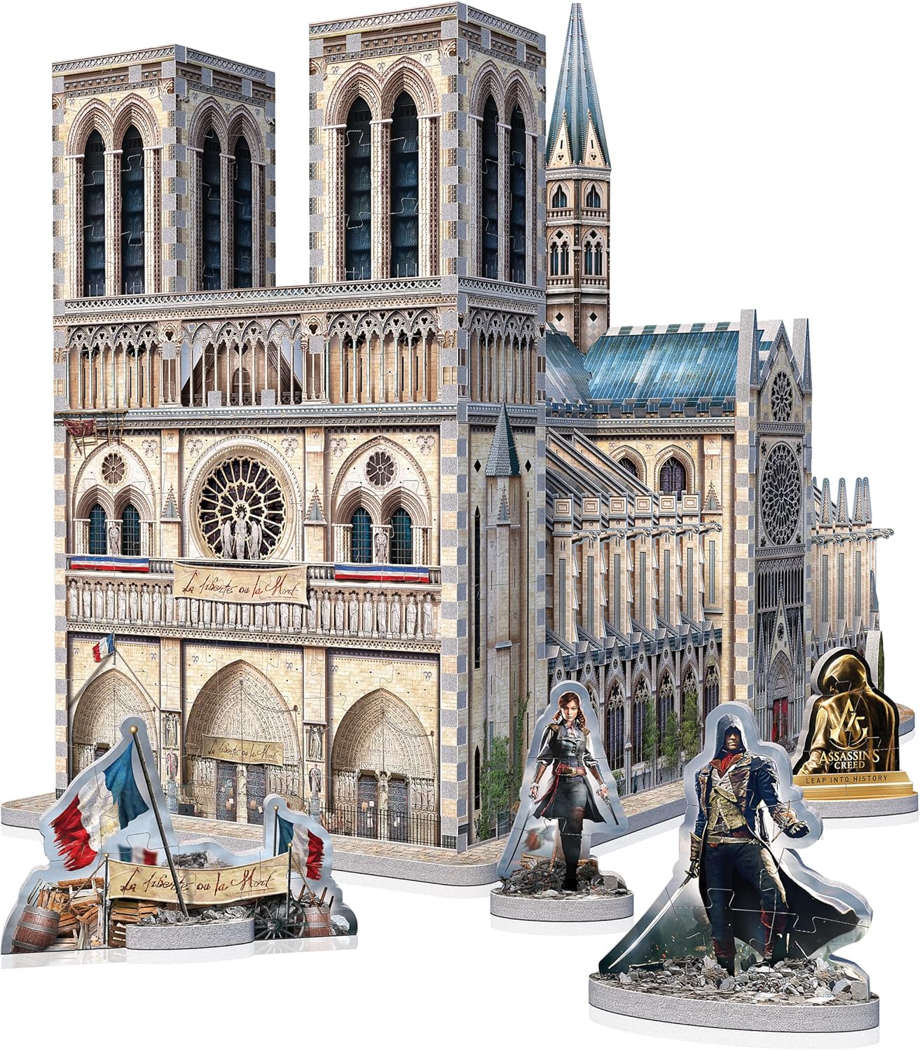 Wrebbit3D Assassin’s Creed 3D Puzzle Model of Notre-Dame | 860 Jigsaw Puzzle Pieces | References from Ubisoft Popular Video Game