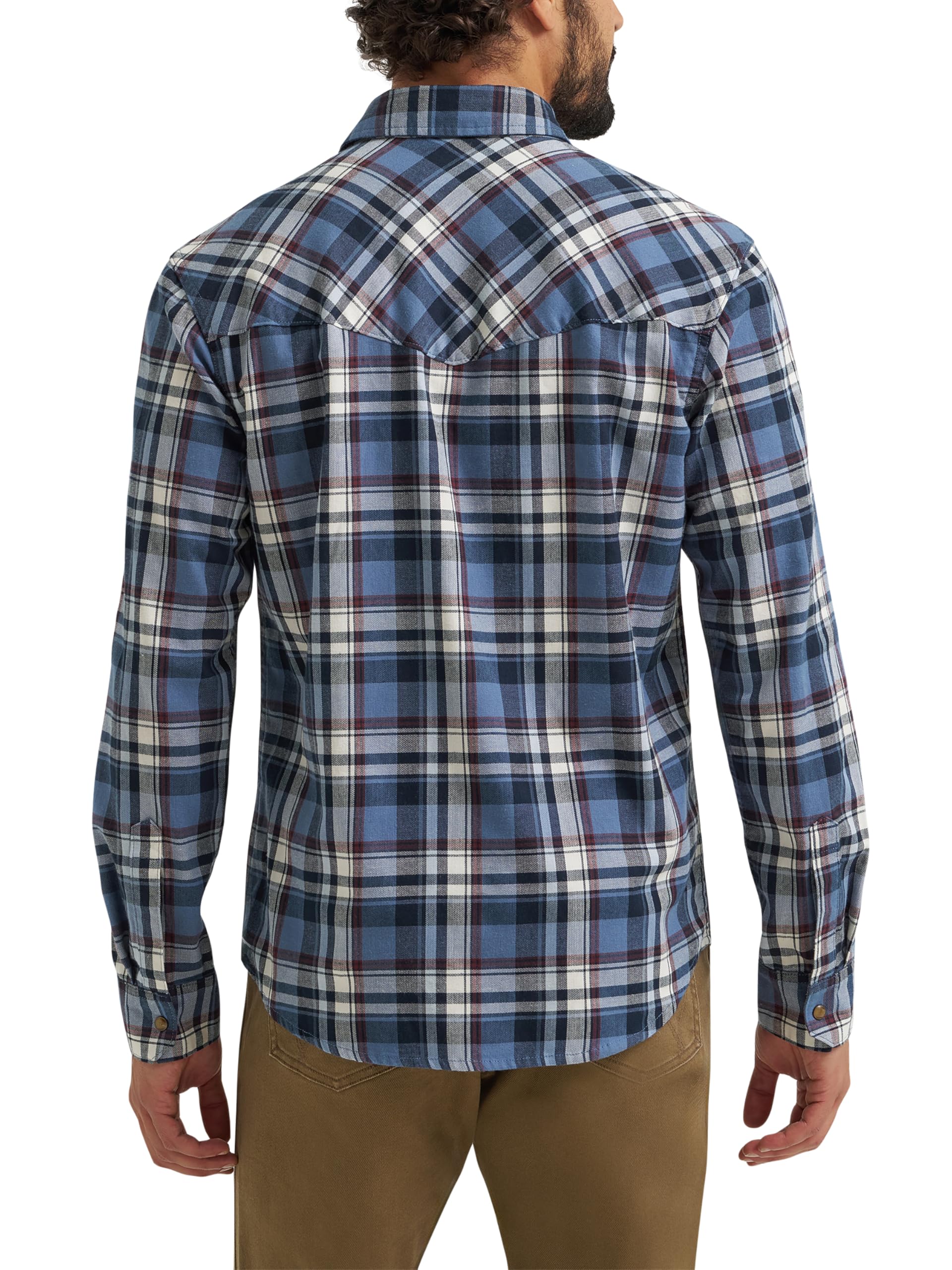 Wrangler Męska kultowa koszula dżinsowa o regularnym kroju, Midnight Navy, L