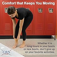 Vista 6 de CRS Cross Mangas de gel para tobillo. Un par de calcetines acolchados de primera calidad para amortiguar y proteger el tobillo, el pie y la pierna