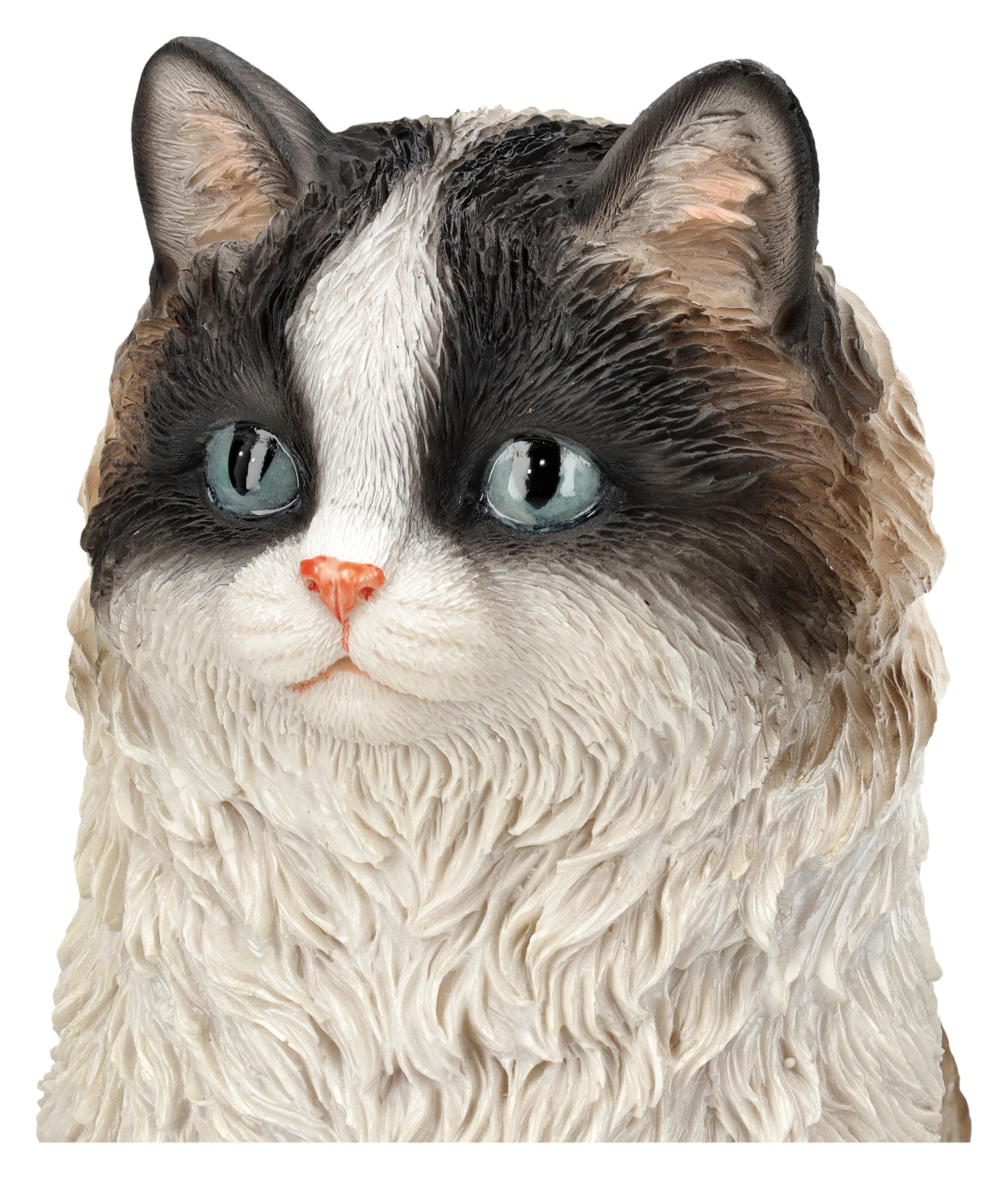 Figuren Shop GmbH Gartenfigur Perserkatze – Realistische HotAnt Katzenfigur, 23,5 cm Höhe, wetterfest & handbemalt