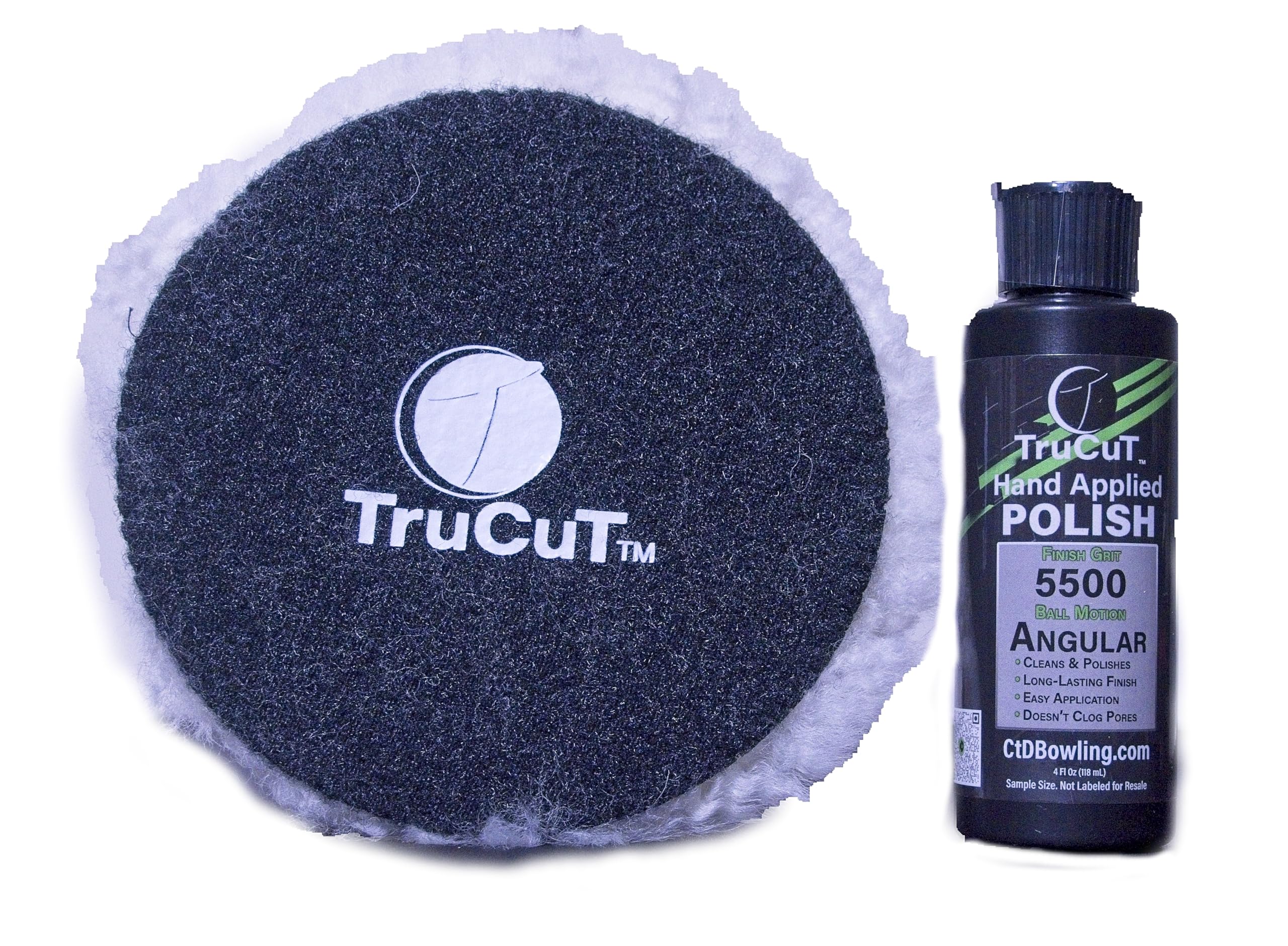TruCut Kit de iniciación de esmalte aplicado a mano, 4 onzas, incluye almohadilla de pulido CtD, aprobado por USBC, restauración de bolas de bolos, kit de pulido de bolas de bolos, suministros y