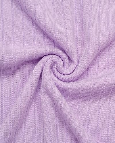 Miniatura 5 de Mon Petit Baby Girls' Pajama Set - 8 Piece Rib Knit Sleepwear Shirt and Jogger Pants (12M-7)