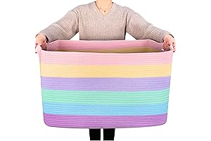 MINTWOOD Design Rainbow Woven Shelf Basket Storage