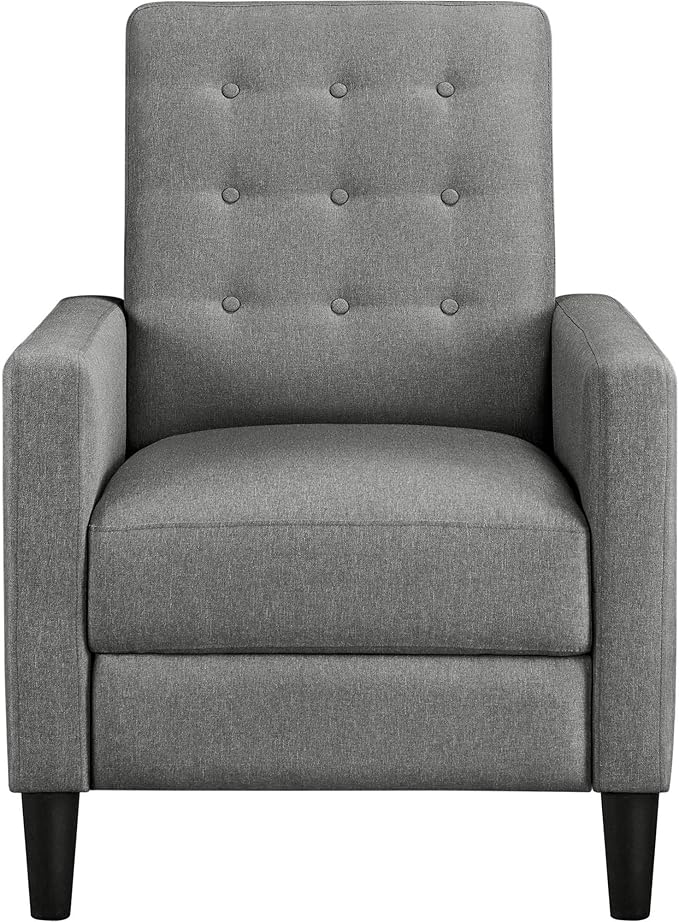 Yaheetech Fabric Recliner Chair MidCentury Modern Recliner