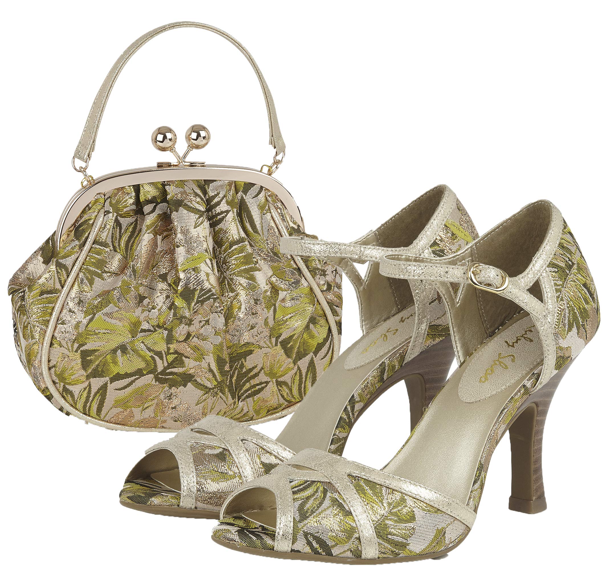 Ruby ShooWomen's Eliza Peeptoe Occasion High Heel Sandals & Matching Arco Bag