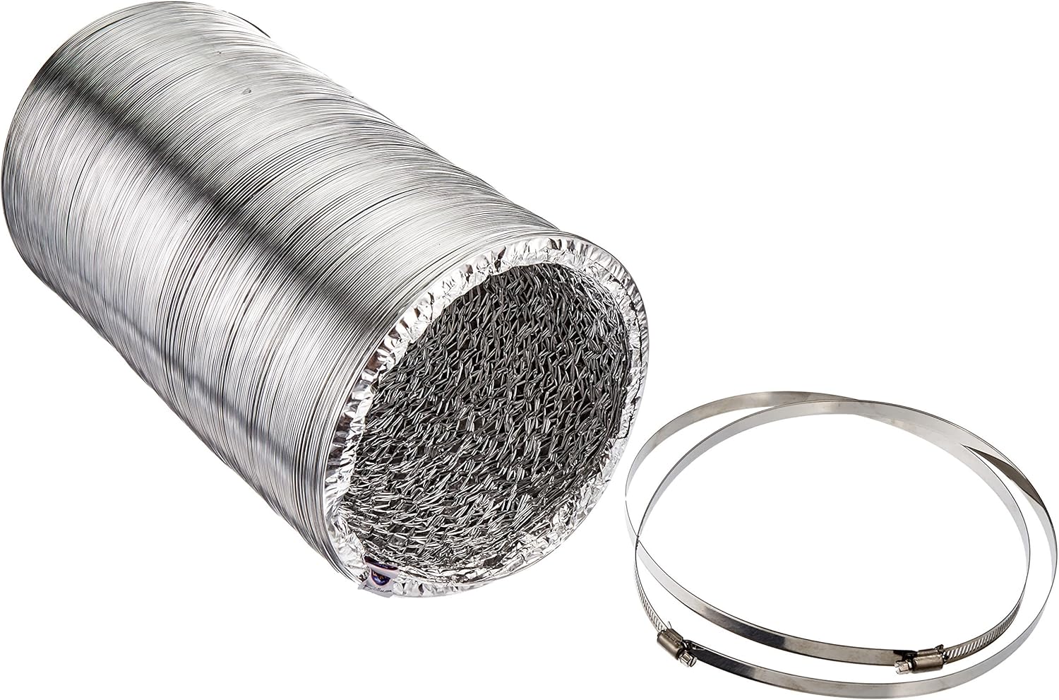 Can Fan Silver/Silver 3-Ply Ducting, 10 by 25-Feet