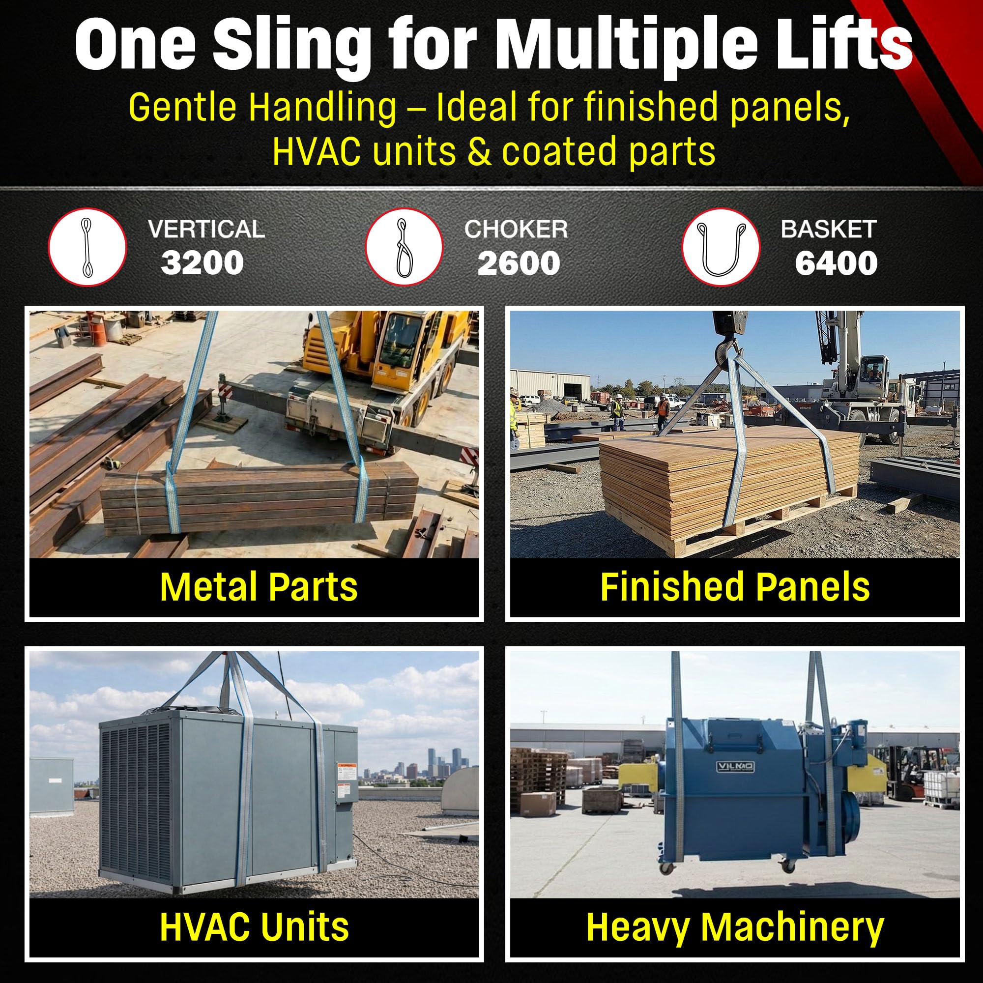 Chenango Supply Rigging Slings - Durable Lifting -5 Chenango Supply Rigging Slings - Durable Lifting -5