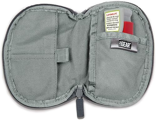 Miniatura 2 de USA Gear Estuche para inhalador de asma  Bolsa de viaje con trabilla para cinturón incorporada, resistente a la intemperie, bolsillos interiores
