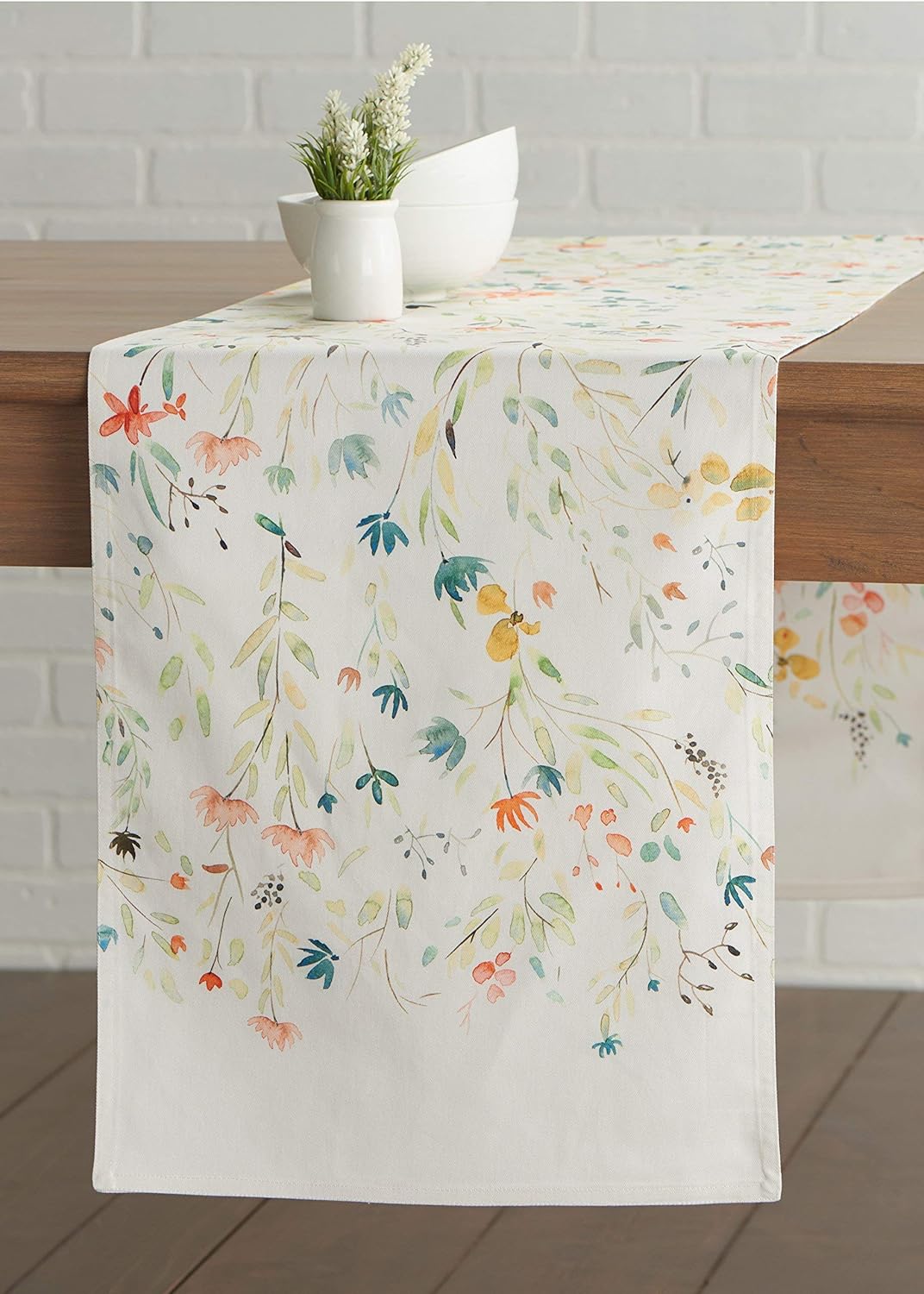 Maison d' Hermine Colmar 100% Cotton Table Runner for Party | Dinner | Holidays | Kitchen | Spring/Summer (14.5 Inch by 72 Inch): Home & Kitchen