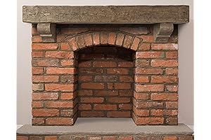 Rustic 8" x 8" Amish Fireplace Beam Mantel