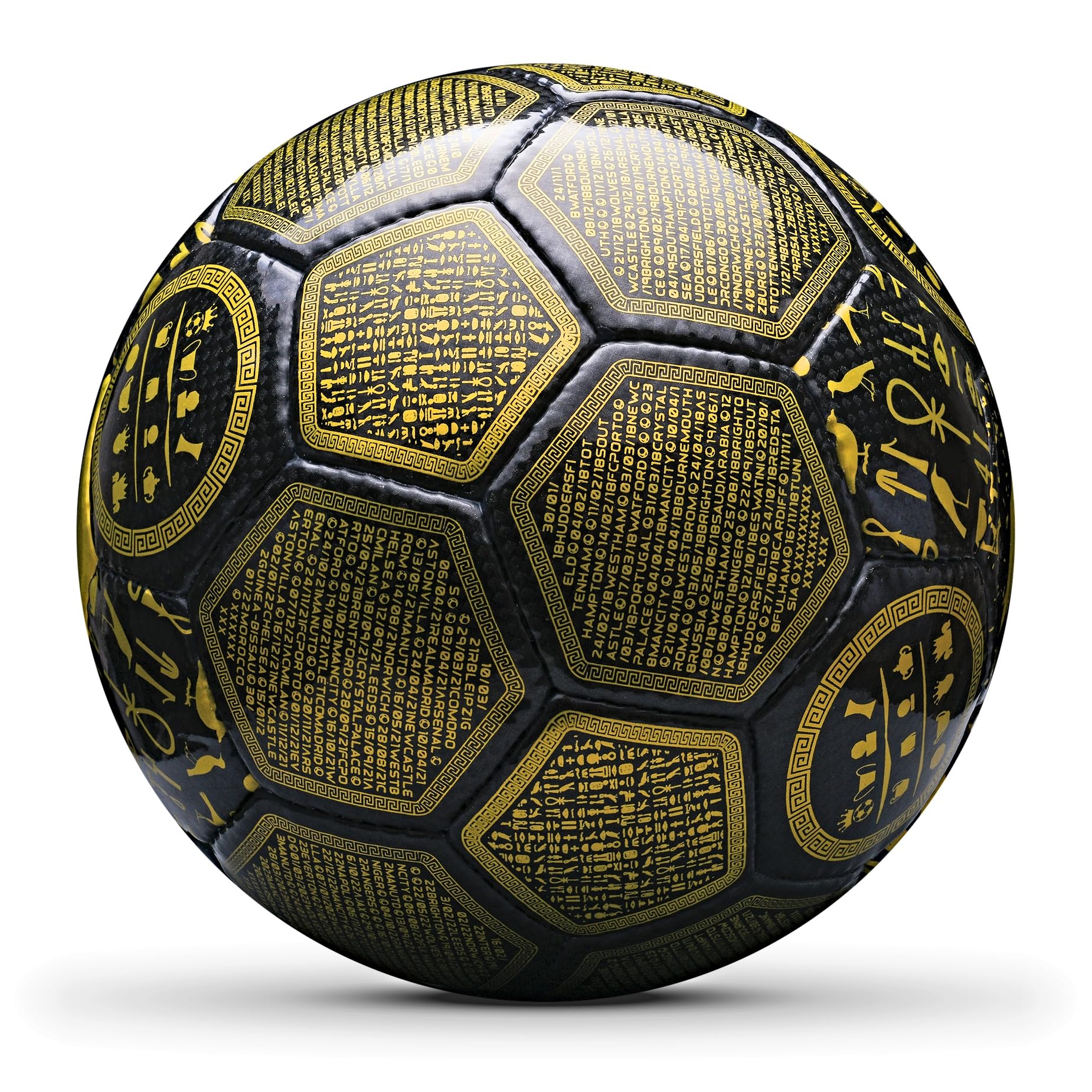 Footie Archives Official Collectible Football | Limited Edition Size 5 Handcrafted Display Ball with Numbered Authenticity Card, Football Gift for Fans & Collectors (Nile Legacy)